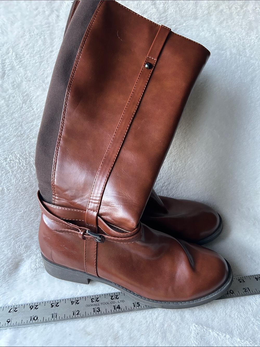 American Eagle Maisie cognac knee high Tall Riding Boots 8